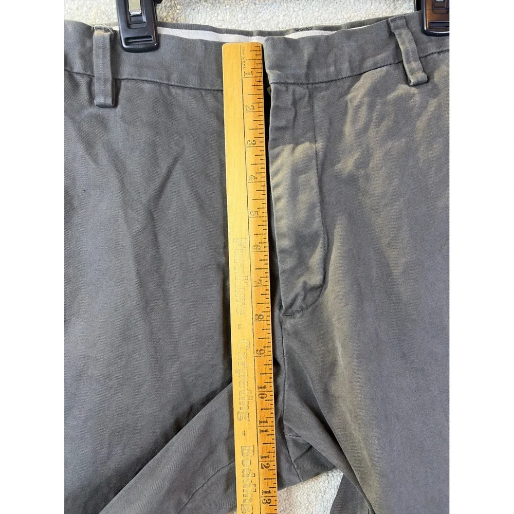 Banana Republic Gavin Chino Pants Mens 36x30 (Fits 35x28.5) Gray Straight‎ Leg